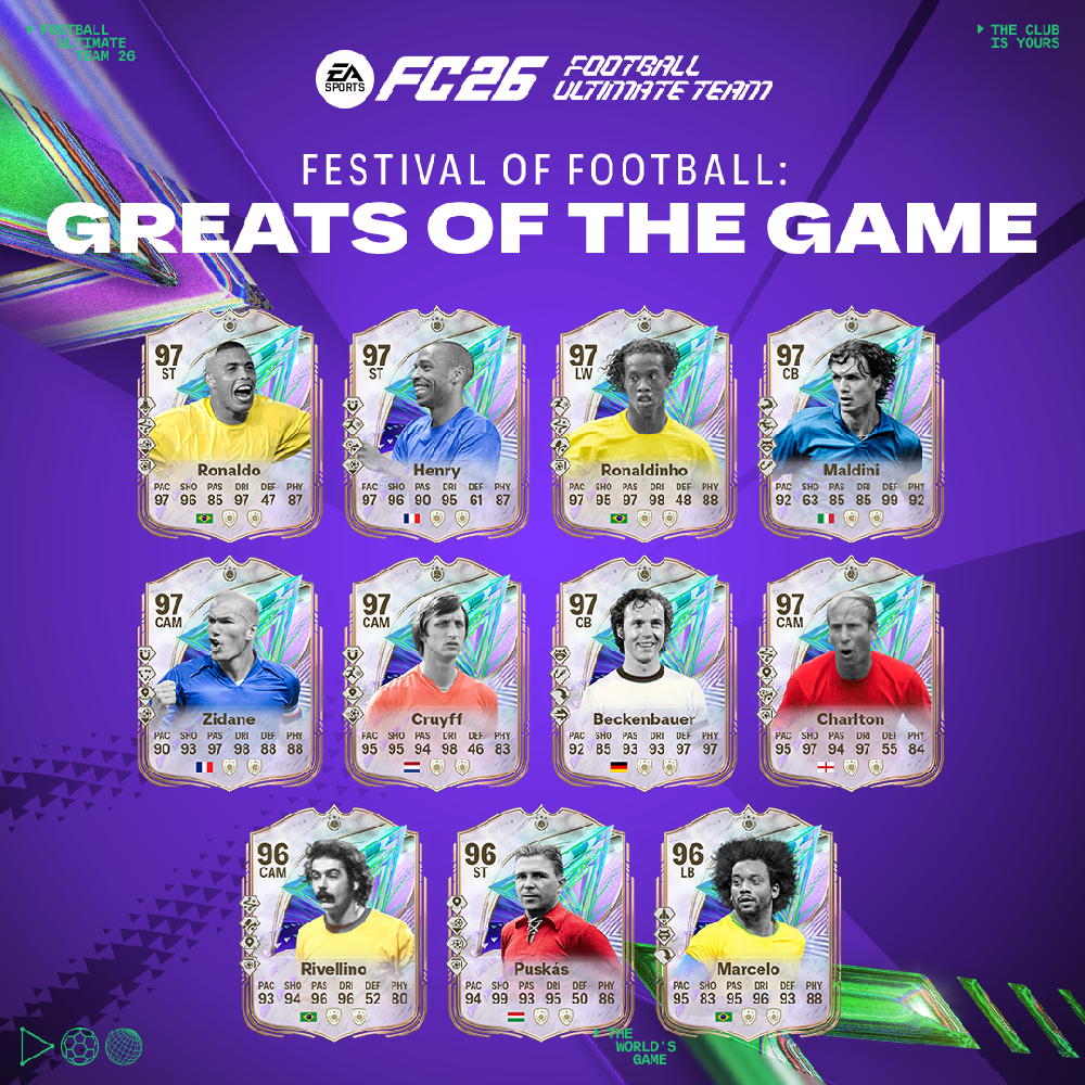 传奇sf《EA SPORTS FC™ 26》足球庆典：赛场传奇